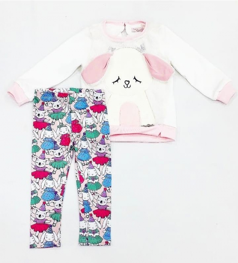 imagem CONJUNTO INFANTIL MON SUCRE FOFINHA ML ANIMAL PARTY 06096