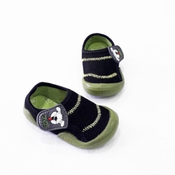 imagem 179008 SAPATO BABY KLIN NEW CONFORT PRETO/VERDE