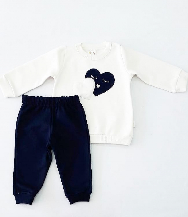 imagem CONJUNTO BEBE 42121 PULLA BULLA OFF WHITE