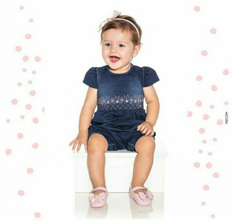 imagem MACACAO MEIA MANGA BABY 9720 JEANS PARAISO