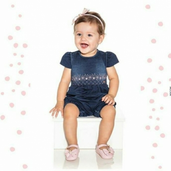 imagem MACACAO MEIA MANGA BABY 9720 JEANS PARAISO