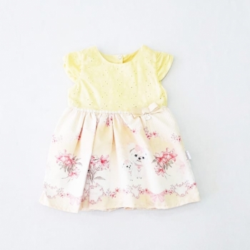 imagem VESTIDO BABY 9763 AMARELO PASTEL PARAISO