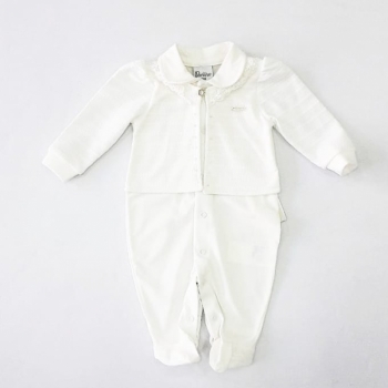 imagem MACACAO LONGO BABY 9787 OFF WHITE PARAISO