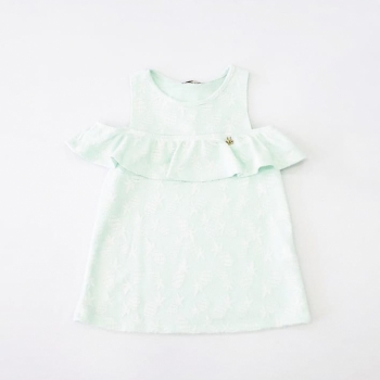 imagem BLUSA EM JAQUARD VERDE ÁGUA AÇUCENA INFANTIL A2426