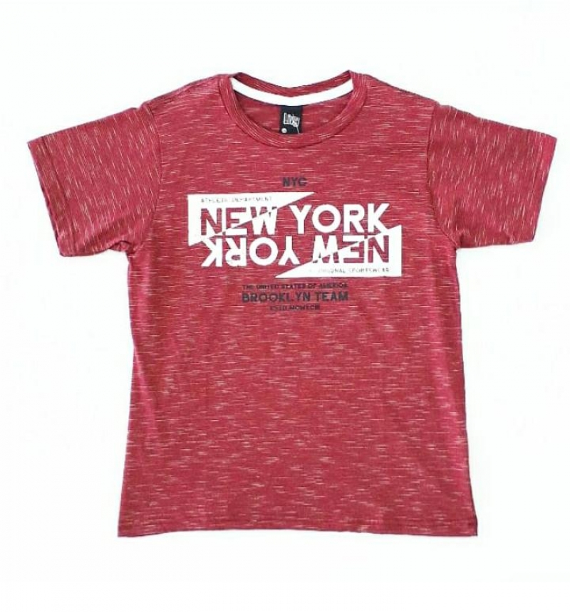 imagem CAMISETA NEW YORK BORDO  TEEN MENINO CAMISETA LIVY 6185