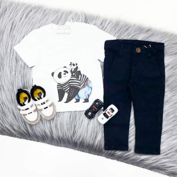 imagem CONJUNTO PANDA BOLSO BRANCO DAME DOS 5059/5004