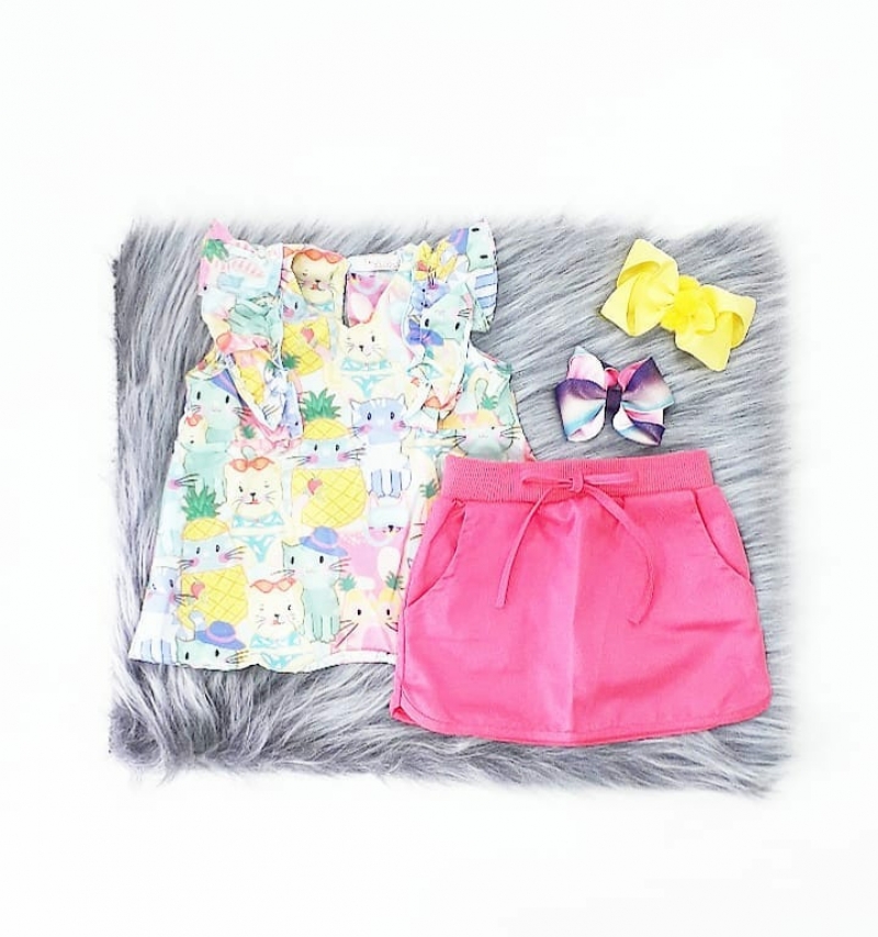 imagem CONJUNTO VERAO CAT LOVERS MONSUCRE 17142