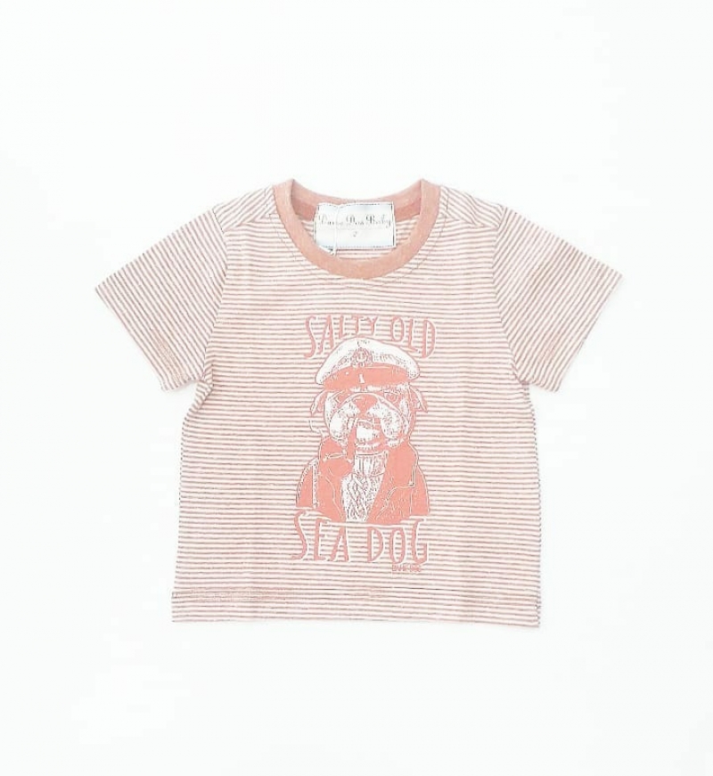 imagem CAMISETA LIST DAILY SEA DOG TELHA DAME DOS BABY 5051