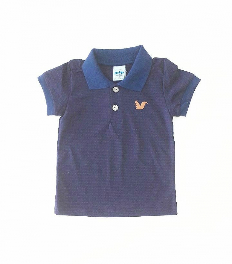 imagem 6208 CAMISETA POLO BEBE FLASH MARINHO SERELEPE