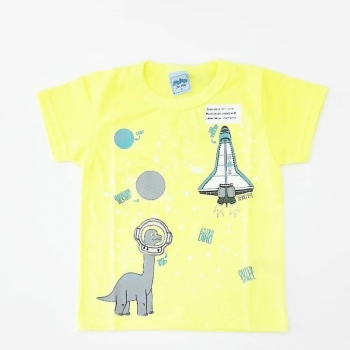 imagem 6217  CAMISETA MASCULINA EM MALHA NEON ASTRO DINO SERELEPE 