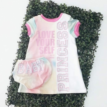 imagem 17092 CONJUNTO VESTIDO COM CALCINHA TIE DYE  PETIT CHERIE