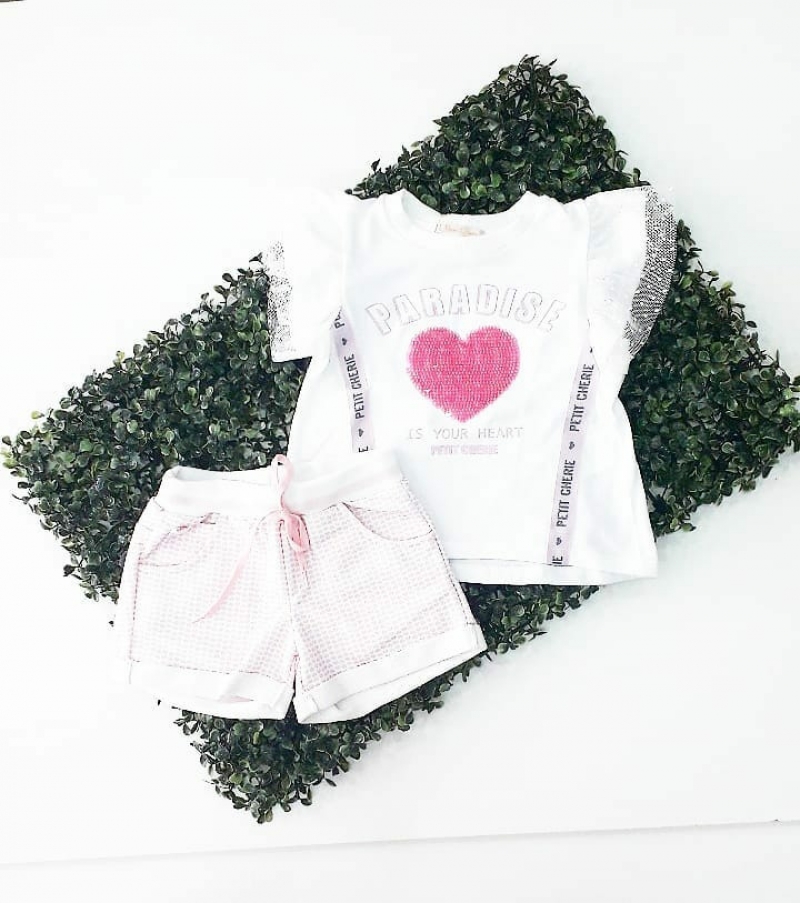 imagem CONJUNTO INFANTIL VERAO ROMANTIC 17148 PETIT CHERIE 