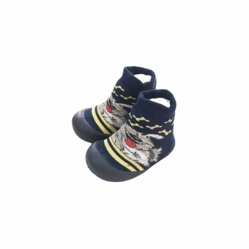 imagem 829167MEIA INFANTIL KLIN COM SOLA  COMFORT MARINHO/AMARELO