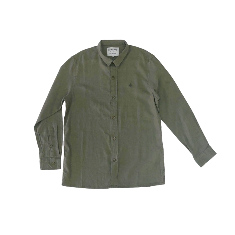 imagem CAMISA LINHO  SLIM KING&JOE VERDE MILITAR 06211