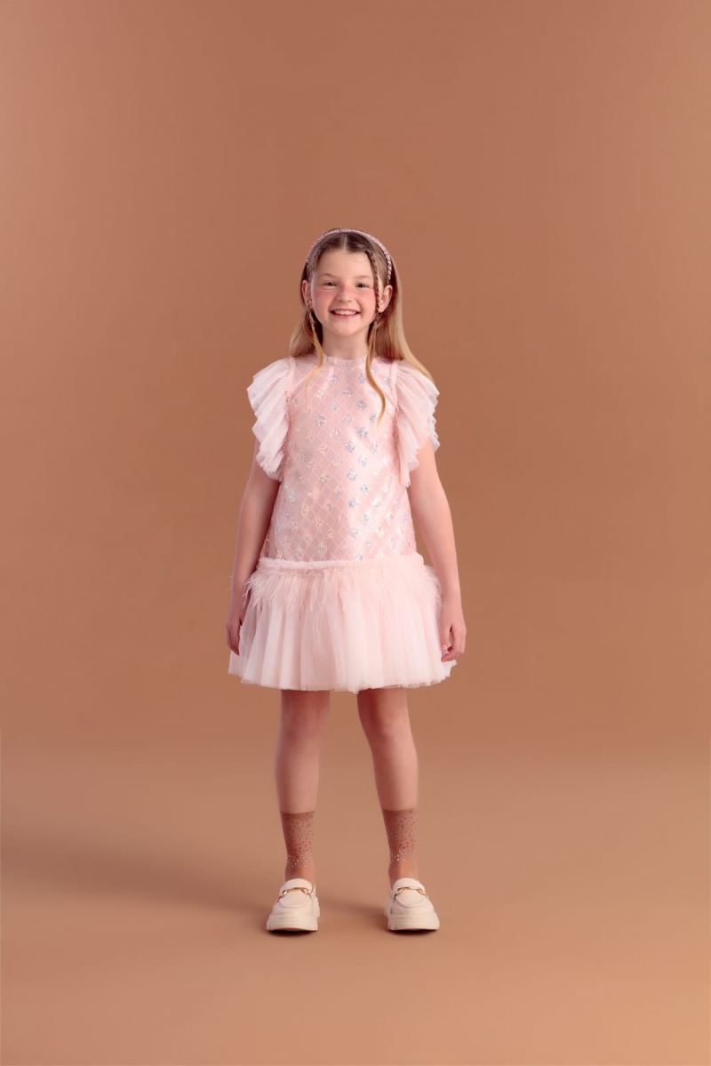 imagem VESTIDO PAETÊ PETIT CHERIE ROSA - 22256