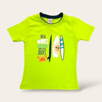 imagem 28140 CAMISETA BIG WAVES MEIA MALHA VERDE HAVE FUN