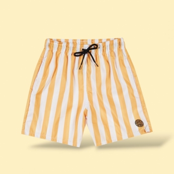 imagem 1233097 SHORTS EM NYLON SUBLIMADO FIRENZE ONDA MARINHA AMARELO