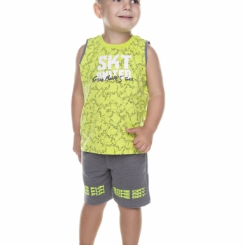 imagem 28171 CONJUNTO SKT MEIA MALHA/MOLETOM HAVE FUN VERDE