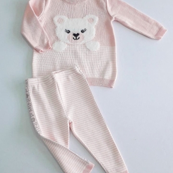 imagem CONJUNTO BEBE TRICOT URSO PMINI PITUCHINHUS 21304