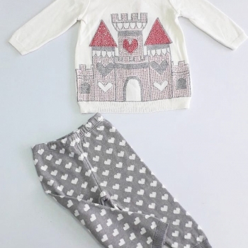 imagem CONJUNTO BEBE TRICOT CASTELO PMINI PITUCHINHUS 21400