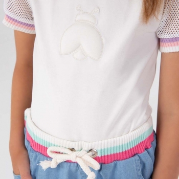 imagem 3233044 BLUSA EM COTTON + TELINHA CREME NINA GO