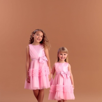 imagem 22464 VESTIDO PRINCESA TULE FESTA ROYALE BLUSH ROSA BRILHOSO PETIT CHERIE