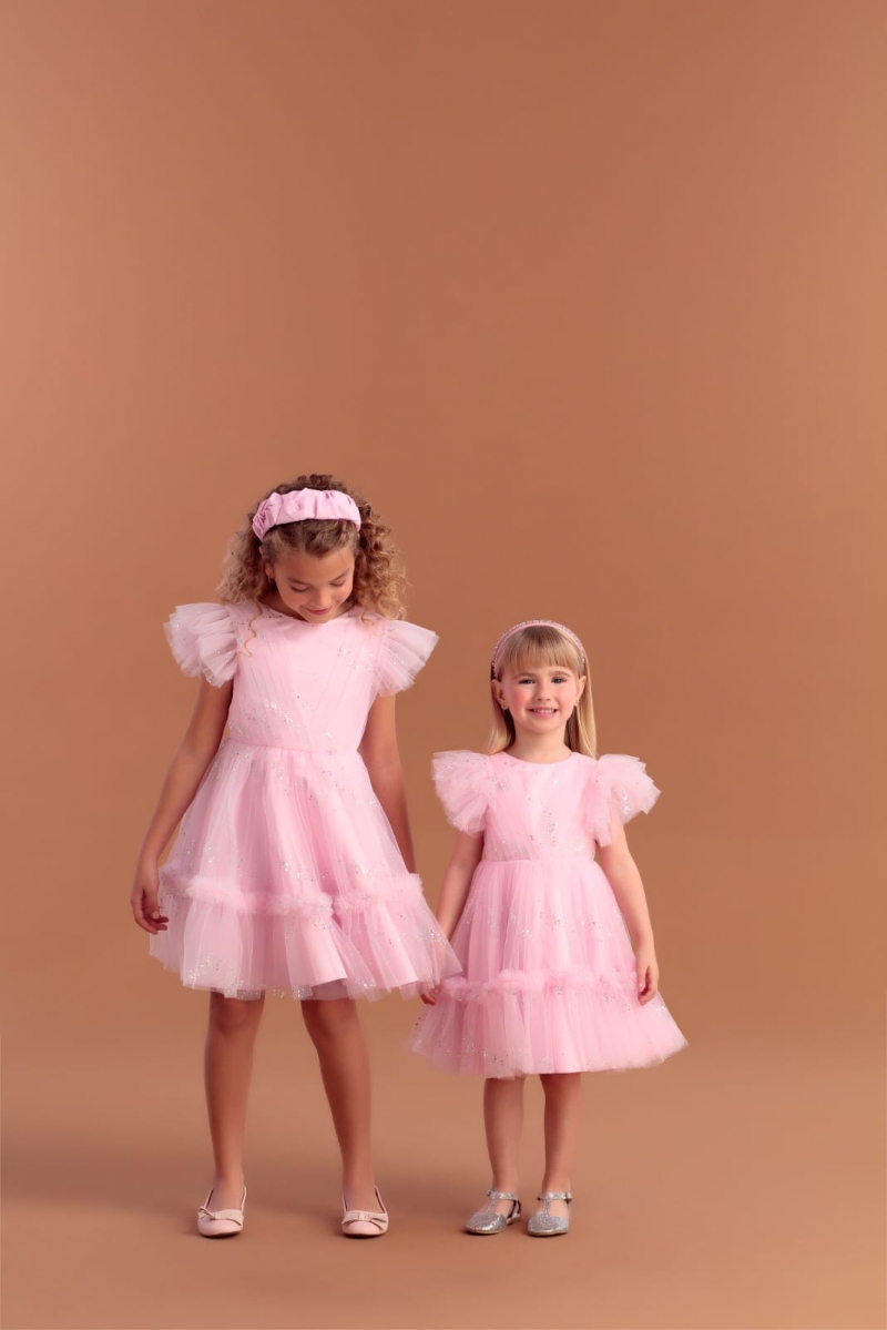 imagem VESTIDO MODERN BUTTERFLIES - 22102 PETIT CHERIE ROSA