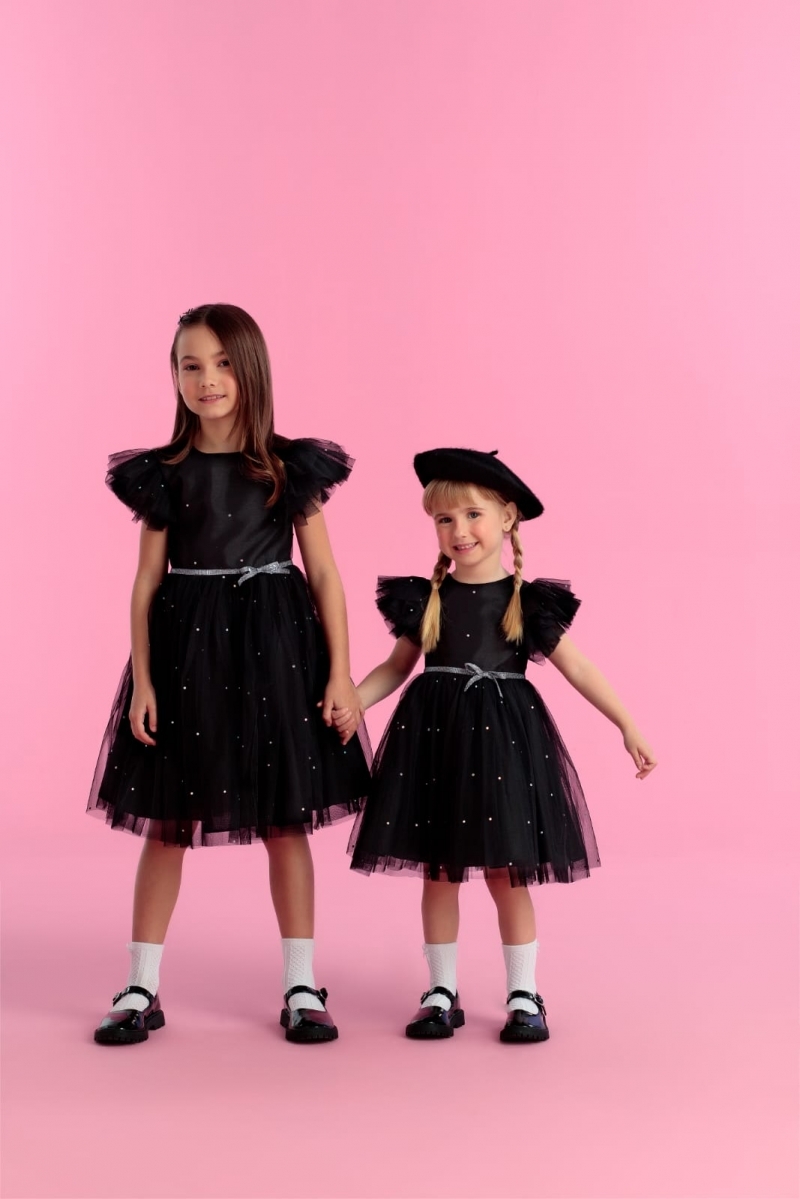 imagem VESTIDO RIBBON BOW PETIT CHERIE PRETO - 22466