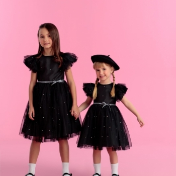 imagem VESTIDO RIBBON BOW PETIT CHERIE PRETO - 22466