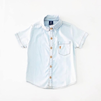 imagem A2558 CAMISA JEANS INFANTIL ONDA MARINHA