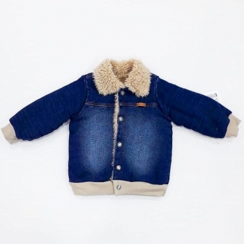 imagem JAQUETA BEBE PARAISO FOFINHA FORRADA 10293 JEANS