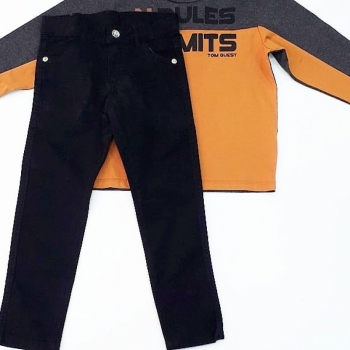 imagem CONJUNTO INFANTIL CAMISETA MM COM CALÇA TOM QUEST 7079