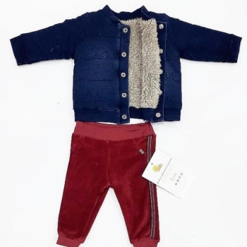 imagem CONJUNTO BABY 10242 COR BORDO PARAISO BEBE