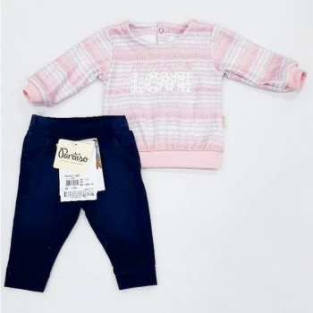 imagem CONJUNTO BABY PARAISO 10254 COR ROSA 